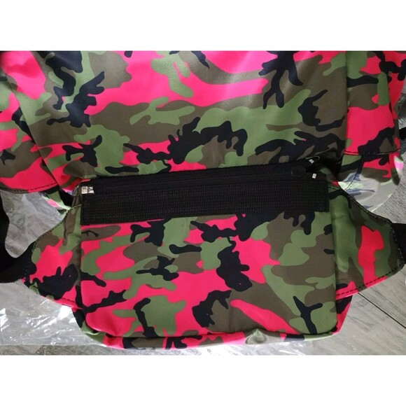 Badgley Mischka Nylon Pink Camo Backpack School NWT Removable Fanny pack main image 8
